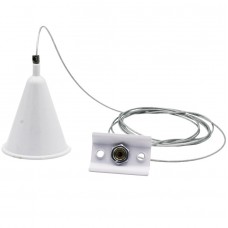 Σετ Ανάρτησης για Ράγα 2 Καλωδίων Λευκή 24-200